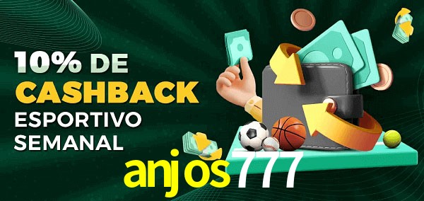 10% de bônus de cashback na anjos777