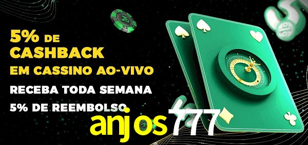 Promoções do cassino ao Vivo anjos777